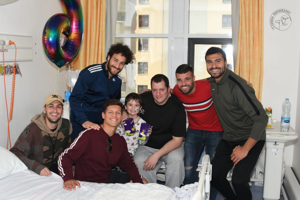 Europa FC-hospital visit