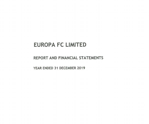 EuropaFC-financial statement 2019